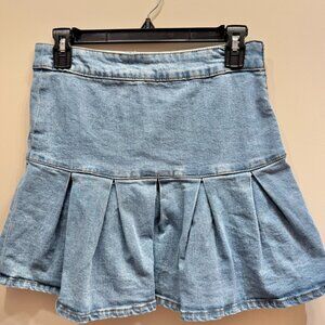 Cotton On Denim Ruffled Skirt (size 4)